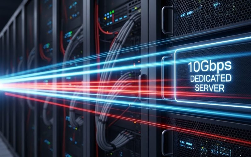10Gbps dedicated server infrastructure with high-speed bandwidth and low-latency network performance
