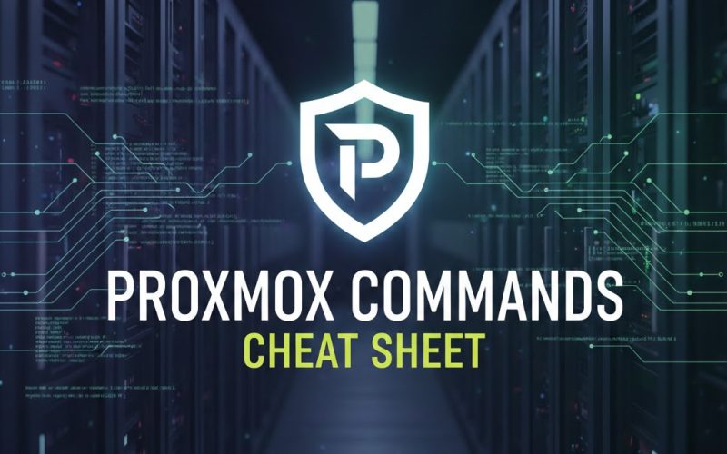 Proxmox commands cheat sheet terminal output