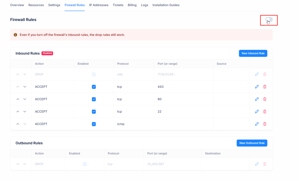 control panel firewall disabled windows server firewall configuration example